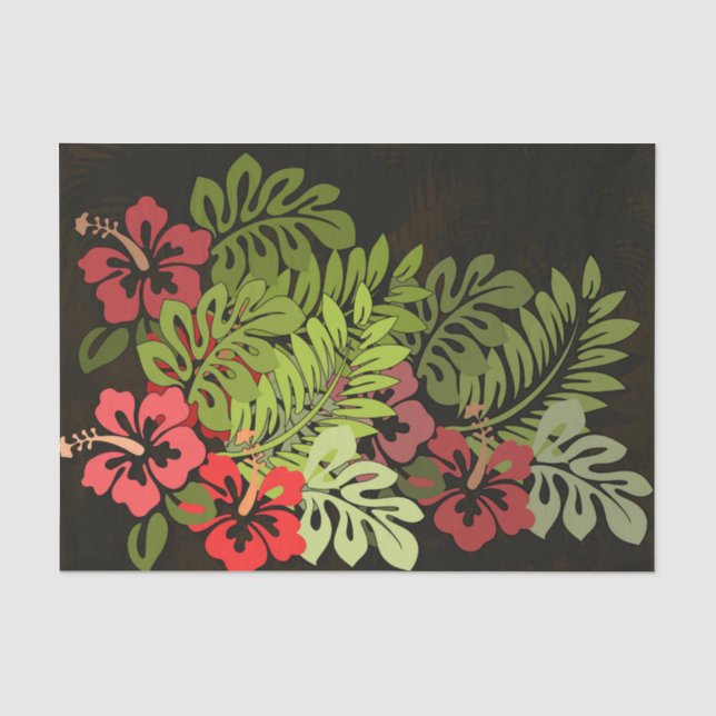 Hawaii Aloha Blume Art Print Seidenpapier (Vorderseite)