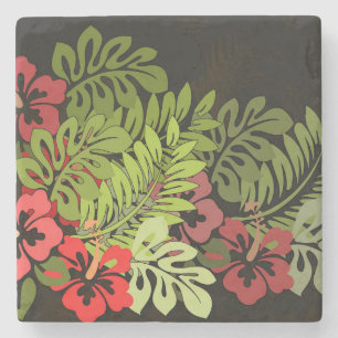 Hawaii Aloha Blume Art Print Steinuntersetzer
