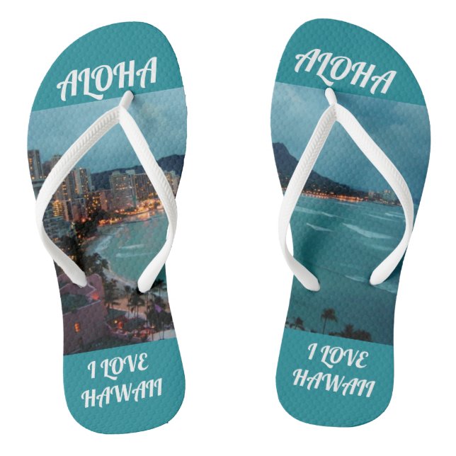 Hawaii Aloha Collection Flip Flops (Fußbett)