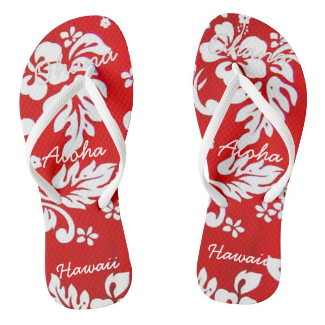 Hawaii Aloha Collection - Ladys Flip Flops (Fußbett)