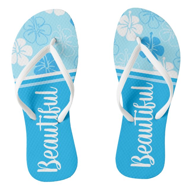Hawaii Aloha Collection Ladys Flip Flops (Fußbett)