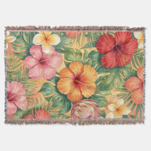 Hawaii Aloha Dekorative Blumen Muster Decke