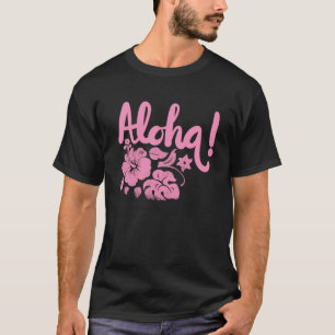 Hawaii Aloha Hibiskus Hawaiianisches Party Pullove T-Shirt