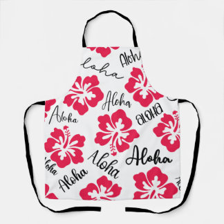 Hawaii Aloha Hibiskus Schürze