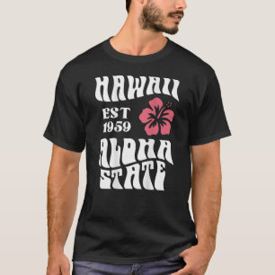 Hawaii Aloha Staat 1971 ,Ästhetischer Beach Sommer T-Shirt