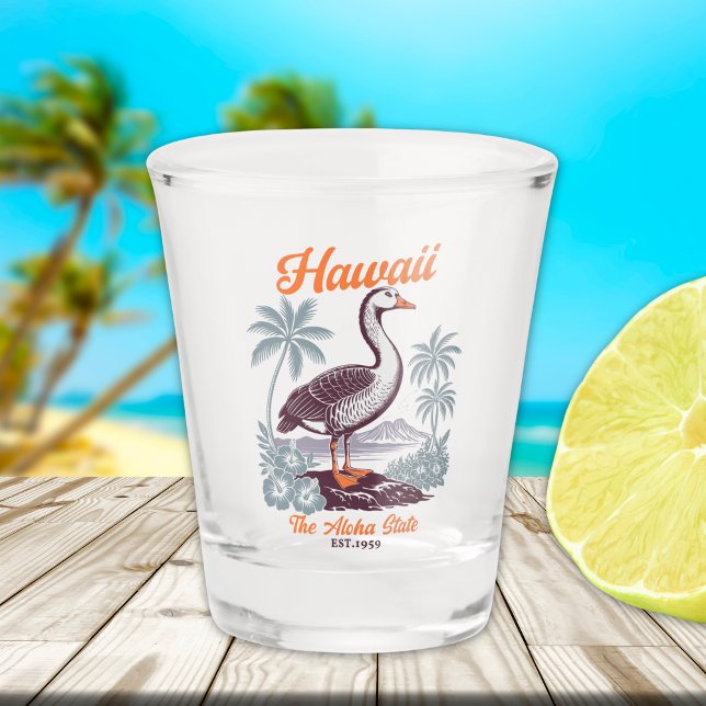 Hawaii Aloha State Goose Souvenir   Schnapsglas (Von Creator hochgeladen)