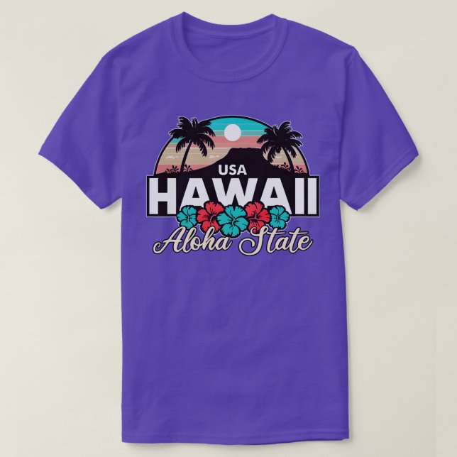 Hawaii Aloha State TShirt 3 (Design devant)