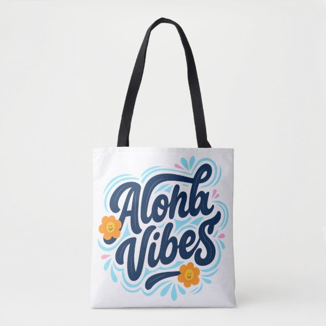 Hawaii Aloha Vibes Hawaiian Island Tasche (Vorderseite)