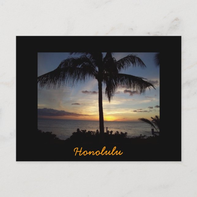 Hawaii Anyone, Honolulu Postkarte (Vorderseite)