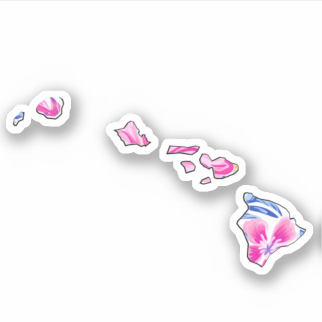 Hawaii - Autocollant d'été - Inspiré Lilly (Devant)