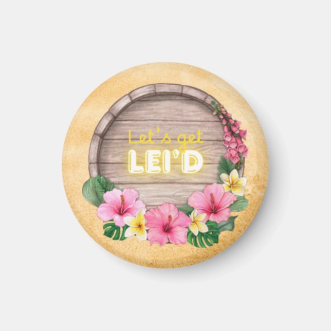 Hawaii Bachelorette Party Magnet (Vorne)