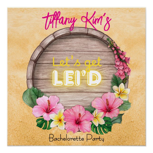 Hawaii Bachelorette Party  Poster (Vorderseite)