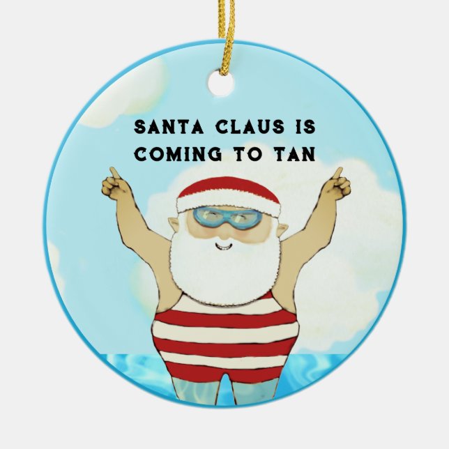 Hawaii Beach Collectible Keramik Ornament (Vorne)