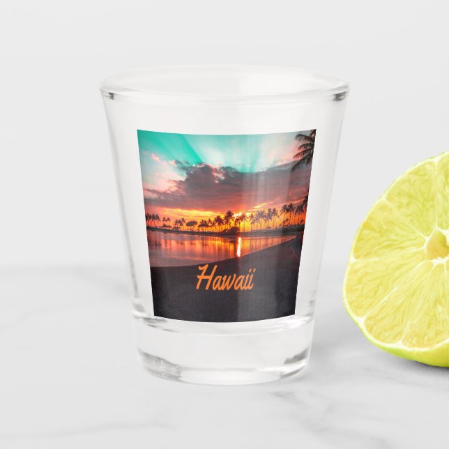 Hawaii Beach Hawaii Schnapsglas (Vorderseite)