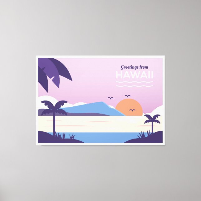 Hawaii Beach Leinwanddruck (Vorderseite)