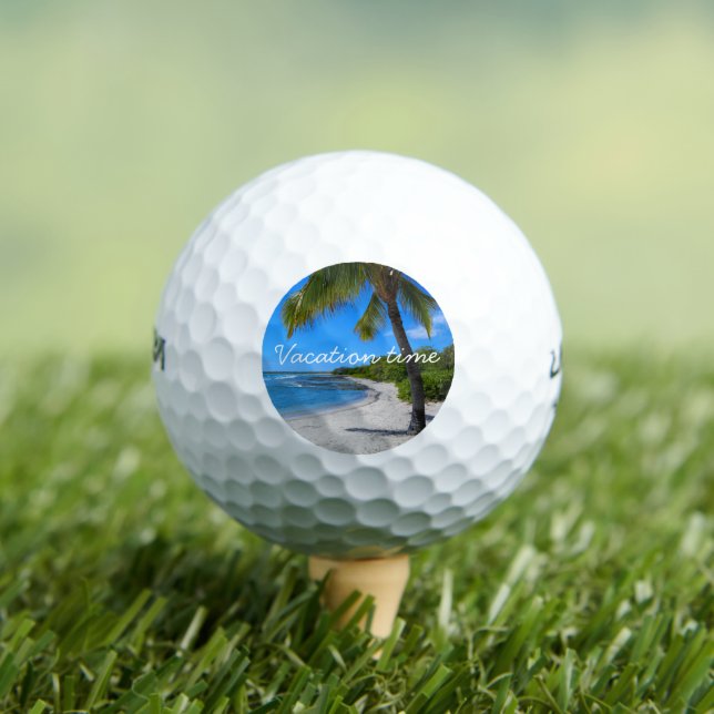 Hawaii Beach Palm Tree Foto - Zeitangebot Golfball (Insitu T-Shirt)