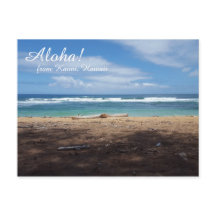 Hawaii Beach Postcard