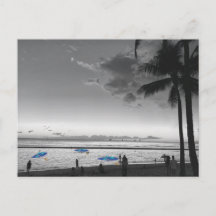 Hawaii Beach und Palm Trees Postcard