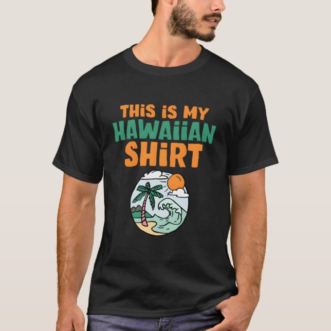 Hawaii Beaches Luau Aloha Hibiscus Flower Hawaiian T-Shirt (Vorderseite)