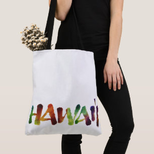 Hawai'i Beschriftung - bunter Hawaii-Strand-Spaß Tasche