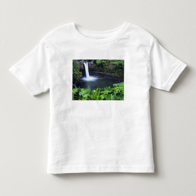 Hawaii, Big Island, Hilo, Rainbow Falls, Lush Kleinkind T-shirt (Vorderseite)
