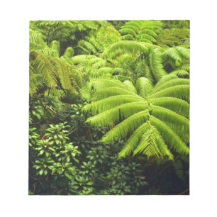 Hawaii, Big Island, Üppige tropische Vegetation in Notizblock