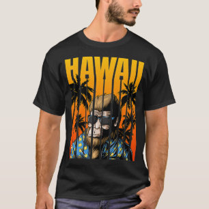 Hawaii Bigfoot Sonnenbrille Tropisch Lustig Hawaii T-Shirt