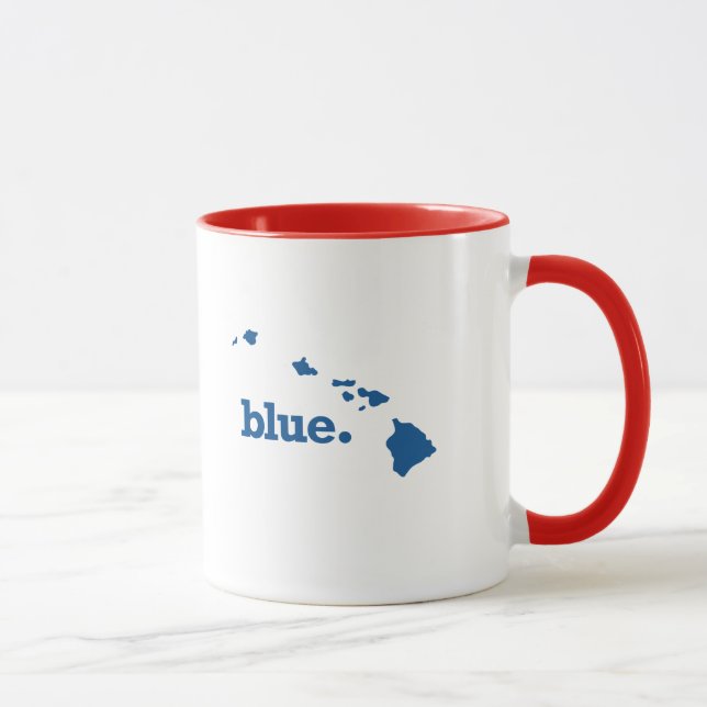 HAWAII BLAUER STAAT TASSE (Rechts)