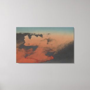 Hawaii - Blick auf den Kilauea Vulkan in HA Leinwanddruck