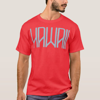 Hawaii Blue Gray Retro TShirt