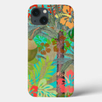 Hawaii Blume Hula Vintage Blumengrafik