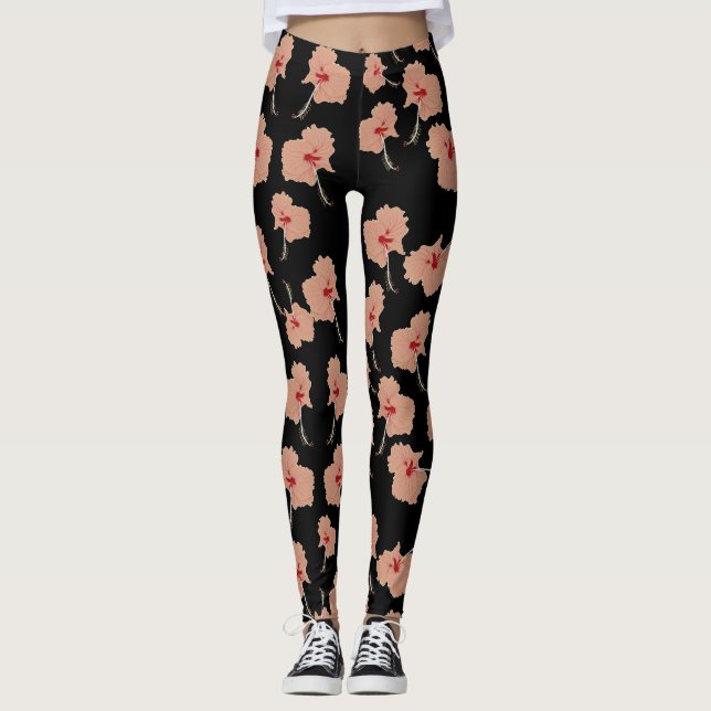 Hawaii-Blume Leggings (Vorderseite)