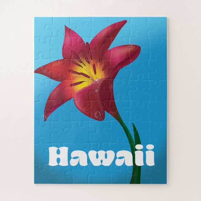 Hawaii Blume Reiseausdruck (Vertikal)