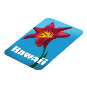 Hawaii Blume Reiseausdruck Magnet