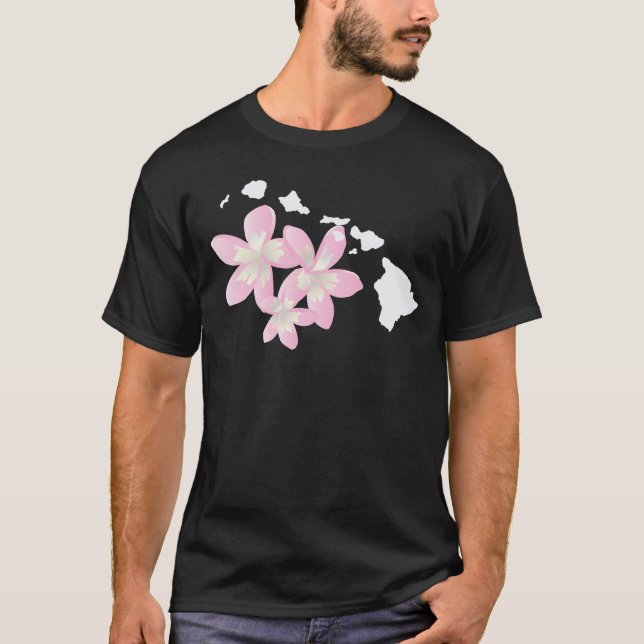 Hawaii-Blumen T-Shirt (Vorderseite)