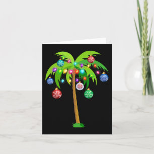 Hawaii Christmas Palme Tropical Xmas Coconut L Karte