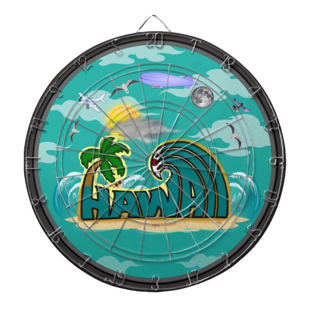 Hawaii Dartscheibe (vorne)