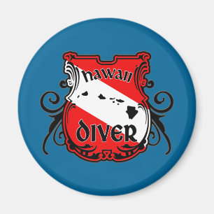 Hawaii Diver Magnet