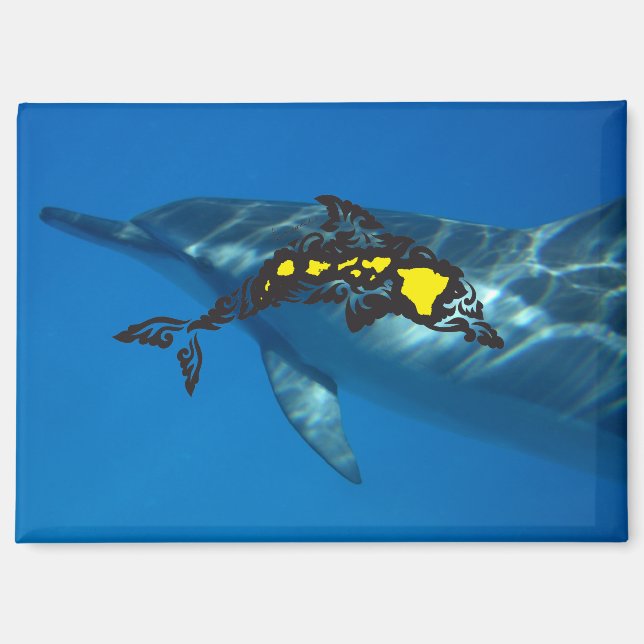 Hawaii Dolphin Islands Magnet (Vorderseite)