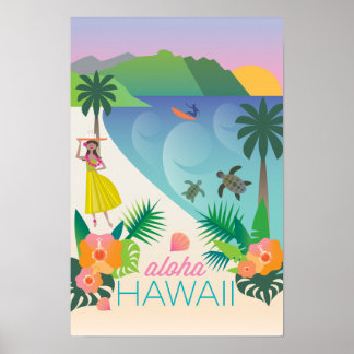 Hawaii-Druck Poster