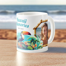 Hawaii Erinnerungen Foto Collage Souvenir Kaffee
