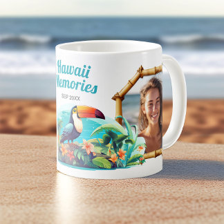 Hawaii Erinnerungen Foto Collage Souvenir Kaffee Kaffeetasse