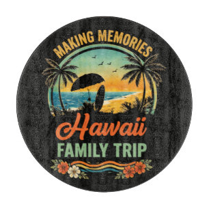 Hawaii-Familienausflug Strand Sonnenuntergang Para Schneidebrett