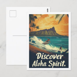 Hawaii Famous Travel Place Postkarte