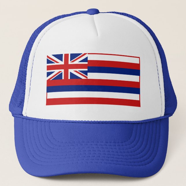 Hawaii Flag Hat Truckerkappe (Vorderseite)