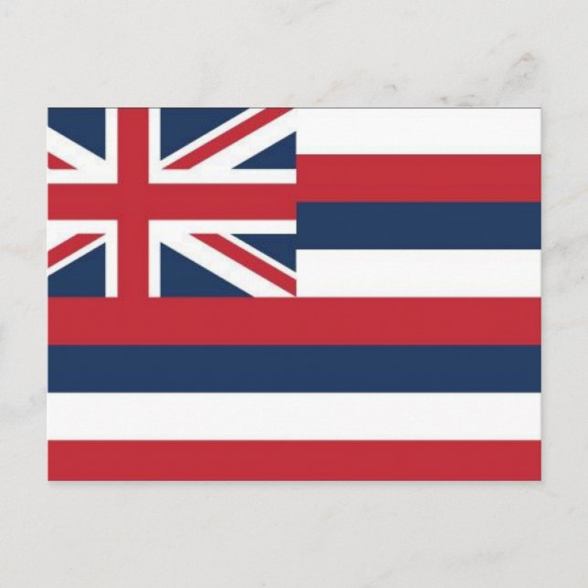 Hawaii Flag Postcard Postkarte (Vorderseite)