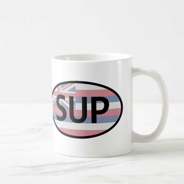Hawaii Flag Standup Paddling Kaffeetasse (Rechts)