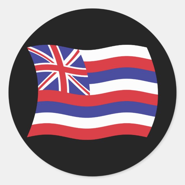 Hawaii Flag Sticker (Vorderseite)