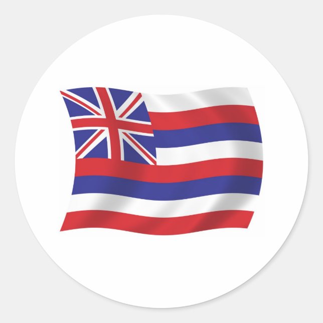 Hawaii Flag Sticker (Vorderseite)