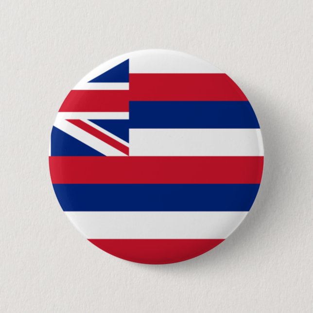 Hawaii-Flagge Button (Vorderseite)